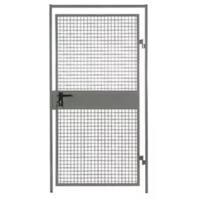   Szárnyas ajtó válaszfal védőrácsához, sz x m 1200x2200 mm, ral 7037 poros szürke