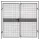 Kétszárnyú ajtó válaszfal védőrácsához, sz x m 2200x2500 mm, ral 7037 poros szürke