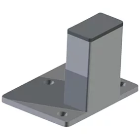   Középső oszlop válaszfal védőrácsához, magasság 2200 mm, ral 7037 porszürke
