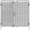 Kétszárnyú ajtó gépvédőkhöz, zárható, szélesség x magasság 2000x2000 mm, ral 1018 cinksárga