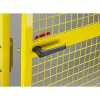 Tolóajtó gépvédőkhöz, mágneses zárral, szé x ma 1000x2000 mm, ral 1018 cinksárga