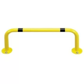   Ütközésvédők, szélesség x magasság 750x300 mm, átmérő. 42,4 mm, falvastagság 3,25 mm, alapozóval/porszórt ral 1018 cinksárga színben