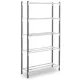 Többcélú, csavarmentes polcrendszer, csavarmentes polcrendszer, 7 csőacél polc, alsó rész, polcterhelés 76 kg, széxméxma 1500x400x2750 mm, tartók ral 7024 grafitszürke, polcok ral 7035 világosszürke