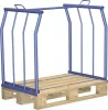 Raklapfelépítmény, biztonsági csúszótalpakkal, 1000 mm magas, 800x1200 mm-es raklapokhoz, teherbírás 500 kg, ral 5012 világoskék
