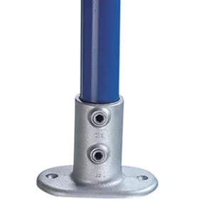   Rögzítőfuratokkal ellátott horgonytalap, a méret, csőátmérő. külső 26,9 mm, 3/4