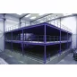   Raktárgaléria, alaprész 4 tartóval és 4 főgerendával, teherbírás 350 kg/m², széxméxma 4000x4000x2500 mm