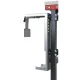 Pc-tartó asztal alá szereléshez, állítható, belső szélesség 78-220 mm, belső magasság 307-531 mm, ezüstszürke