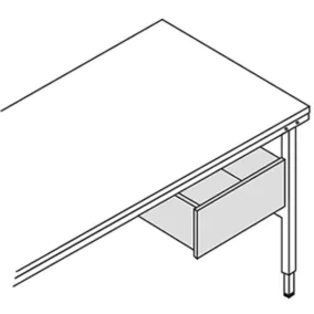   Acél fiók, jobbos és balos is használható, teherbírás 35 kg, széxméxma 520x500x150 mm