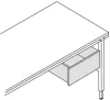 Acél fiók, jobbos és balos is használható, teherbírás 35 kg, széxméxma 520x500x150 mm