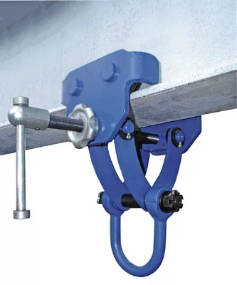 Görgős szorító, teherbírás 2000 kg, 76-203 mm peremszélességhez