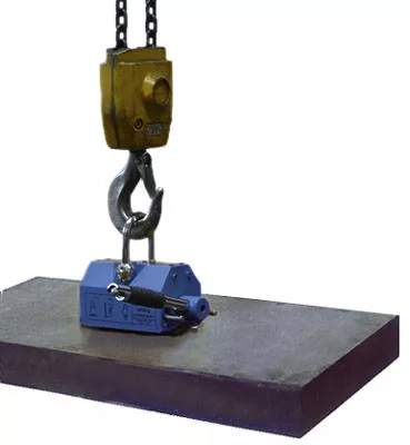 Állandó emelőmágnes, teherbírás sík anyagokhoz max. 100 kg, kerek anyagok teherbírása max. 45 kg