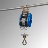 Elektromos építőipari emelő, 1,5 kw, teherbírás 300 kg, kötélhossz 24 m, kötélsebesség 9-13 m/perc, forgóhorog