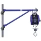   Elektromos építőipari emelő, 0,8 kw, teherbírás 80 kg, kötélhossz 23 m, kötélsebesség 18-30 m/perc, forgóhorog