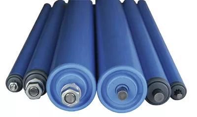 Műanyag támasztógörgő rugós tengellyel, görgőhossz 400 mm, görgőátmérő. 20 mm, teherbírás 1,5 kg, tengelyátmérő. 6 mm, minimum rendelés 10 darab