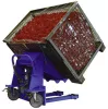 Konténerbillentő, teherbírás 500 kg, lábpumpával