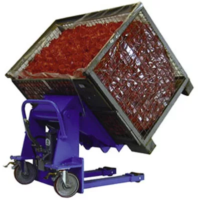 Konténerbillentő, teherbírás 500 kg, lábpumpával