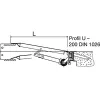 Ollós emelőasztal, teherbírás 2000 kg, effektív löket 800 mm, asztallap 1250 x 800 mm, motor 2,3 kw