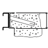 Ollós emelőasztal, teherbírás 2000 kg, effektív löket 800 mm, asztallap 1250 x 800 mm, motor 2,3 kw