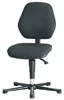 Forgószék műhelybe, laboratóriumba, antracit színű szövetfelület, csúszótalpak, ülésmagasság 470-610 mm