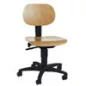   Munkaszék, lakkozott bükkfa, görgőkkel, ülésszélesség x ülésmélység 440 x 380 mm, ülésmagasság 420-550 mm
