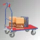 Optiliner, rakodófelület hxsz 900x600 mm, külső méretek hxszxm 1010x620x1030 mm, összecsukható tolófogantyú, teherbírás 400 kg, kék/piros
