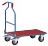Optiliner, rakodófelület hxsz 900x600 mm, külső méretek hxszxm 1010x620x1030 mm, összecsukható tolófogantyú, teherbírás 400 kg, kék/piros