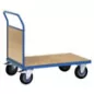   Végfalas kocsi fa végfallal, rakodófelület hxsz 850x500 mm, külső méretek hxszxm 970x509x948 mm, teherbírás 500 kg, ral 5007 ragyogó kék