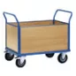   Négyfalú kocsi fa falakkal, rakodófelület hxszx850x500 mm, külső méretek hxszxm 1030x509x948 mm, teherbírás 500 kg, ral 5007 ragyogó kék