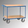 Asztalkocsik, 3 rakodófelülettel hxsz 1000x600 mm, külső méretek hxszxm 1197x609x900 mm, teherbírás 600 kg, ral 5007 ragyogó kék