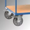 Asztalkocsik, 3 rakodófelülettel hxsz 1000x600 mm, külső méretek hxszxm 1197x609x900 mm, teherbírás 600 kg, ral 5007 ragyogó kék