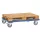 Raklap alváz, 4 sarok, 1200x800 mm-es raklapokhoz, teherbírás 750 kg, tpe gumiabroncsok, ral 5007 ragyogó kék