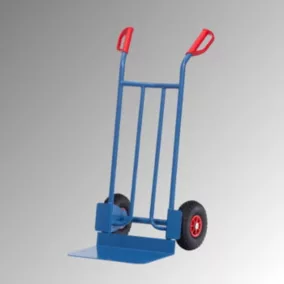   Molnárkocsi magassága 1150 mm, lapát h 300xsz 480 mm, pneumatikus kerekek, teherbírás 250 kg, ragyogó kék, lapát h 300xsz 480 mm, pneumatikus kerekek, teherbírás 250 kg, ragyogó kék, ral 5007