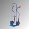 Rakásolható kocsi, magasság 1300 mm, lapát, hosszúság 300xszéles 480 mm, pneumatikus kerekek, teherbírás 300 kg, ragyogó kék, lapát hossza 300 x szélesség 480 mm, pneumatikus kerekek, teherbírás 300 kg, ragyogó kék, ral 5007