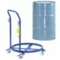   Hordókocsi 200 literes hordókhoz, nyitott, tolófogantyúval, teherbírás 250 kg, ral 5007 ragyogó kék