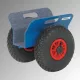 Táblamozgató szorítópofákkal, filcbevonatú szorítófelületekkel, penge szélessége 30-95 mm, teherbírás 250 kg, tömörgumi kerekek, ral 5007 ragyogó kék