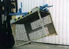 Euro raklapketrec forgató, din15155 szerinti euro raklap ketrecekhez, teherbírás 450 kg, széxméxma 570x1640x450 mm, ral 5010 enciánkék