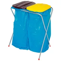 Szemeteszsák-tartó állvány 2 db 120 literes szemeteszsákhoz