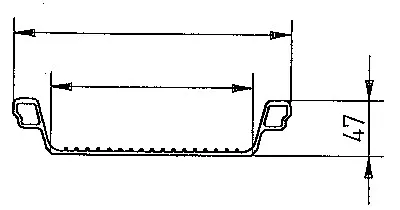 Alumínium rakodósínek levegős kerekű járművekhez, csatornaszélesség 155 mm, teherbírás 500 kg/pár, hxsz 2000x230 mm, ár páronként