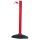 Gördülő szalagtartó, kültéri használatra, outdoor modell, piros műanyag oszlop, övhossz 3,65 m, övszín piros/fehér, 2 db-os csomag