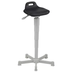   Állássegítő támlával, pu habszivacs ülés, dönthető, ülésmagasság 610-880 mm, fekete keret
