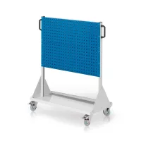Műhelykocsi oldalanként 1 perforált + 1 réselt panellel, széxméxma 1000x500x1230 mm