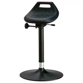   Ipari állótámasz gázrugós magasságállítással, beépített habszivacs üléssel, lapos tárcsatalppal, ülésmagasság 650-850 mm