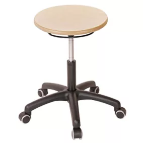   Gázrugós magasságállítású munkaszék, görgőkkel, bükk rétegelt lemezből készült ülés, ülésmagasság: 420-550 mm