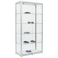 Szabadon álló vitrin tolóajtókkal