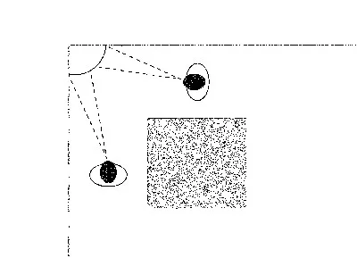 Panoráma tükör, látószög 90 fok, max. megfigyelőtávolság 3 m, tükör mérete szélesség x mélység 300x240 mm