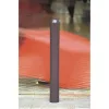 Bécsi városi oszlopok 2 darabból,9 mm-es acélból készült, tűzihorganyzott és ral 8019 antikbarna színűre festett, bécsi városi terelőoszlop, teljes hossza 1250 mm, betonba szerelhető