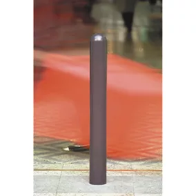   Bécsi városi oszlopok 2 darabból,9 mm-es acélból készült, tűzihorganyzott és ral 8019 antikbarna színűre festett, bécsi városi terelőoszlop, teljes hossza 1250 mm, betonba szerelhető