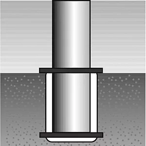 Alumínium terelőoszlopok, négyzet alakú, 70x70 mm, 3 piros gyűrűvel, levehető a talajkonzolról, reteszelés nélkül