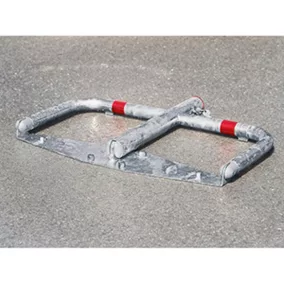   Korlát magassága 500 mm ezüst, magasság: 500 mm, ezüst, piros fényvisszaverő csíkokkal, átmérő: 60/40 mm, pz urbanus-szal