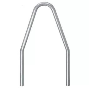   Acélból készült favédő, átmérő 60 mm, tűzihorganyzott, teljes szélesség 800 mm, teljes magasság 1500 mm, padló feletti magasság 900 mm